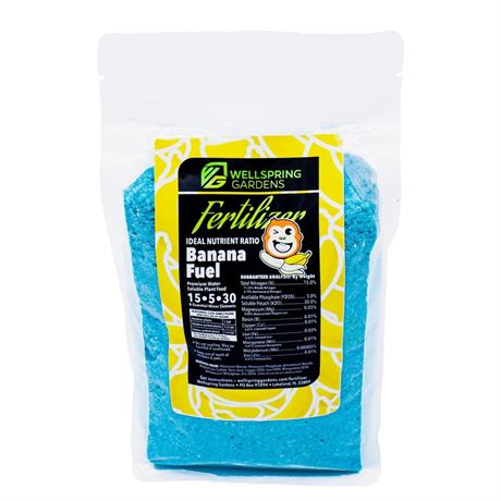 Banana Fuel Plant Fertilizer - Water-Soluble 15-5-30 Blend - 1 LB bag