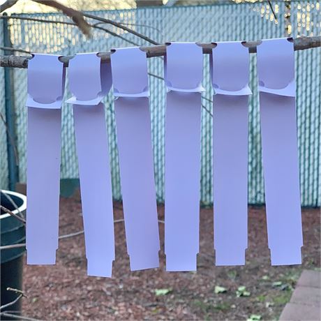 100 Lavender Vinyl Wrap-Around Nursery Plant Tree Tags Hanging Labels